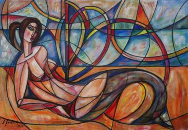 Warszawska Syrenka, 2017 olej, płótno, 70 x 100 cm