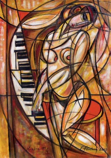 Poranna etiuda, 2007 olej, płótno, 100 x 70 cm