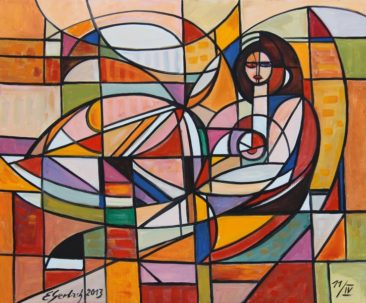 Akt 013, 2013 olej, płótno, 60 x 73 cm