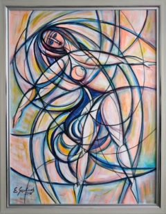 Baletnica, 2018
olej + akryl na płótnie, 80 x 60 cm
