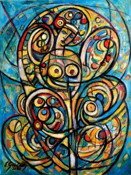 Anioł, 2021
olej na płótnie, 80 x 60 cm
