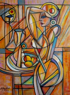 Akt z martwą naturą, 2023
olej + akryl, płótno, 80 cm x 60 cm