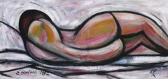 Akt leżący, 1992
olej na płótnie, 30 x 64,5 cm
