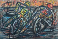 Żużlowcy 1 (1979), 100 x 150 cm