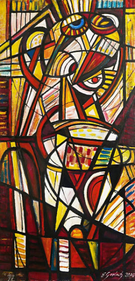 Spojrzenie - akt, 2010
olej, płótno, 125 x 60 cm