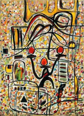 Martwa natura ze świecznikiem 2000/II
olej, płótno, 100 x 70 cm