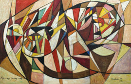 Kompozycja symfoniczna, 2009
olej, płótno 115 x 170 cm