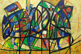 Kompozycja dynamiczna, 2009
olej, płótno 115 x 170 cm