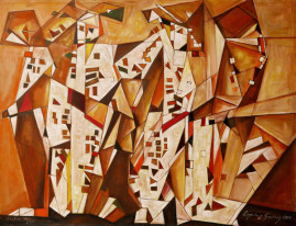 Kwartet - 09, 2009
olej, płótno 116,5 x 150 cm