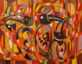 Egzotyczne ptaki - 012, 2012
olej, płótno 116,5 x 160 cm