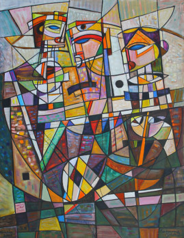 Trzej mędrcy, 2001
olej, płótno 150 x 115 cm