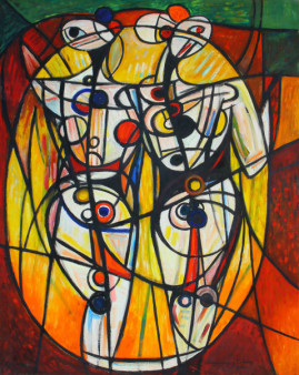 Przyjaciółki 01, 2001
olej,płótno 149 x 141 cm