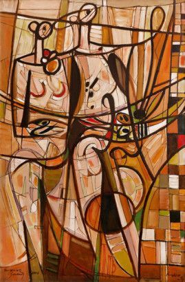 Duet 06, 2006
olej, płótno 150 x 100 cm