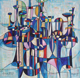 Kompozycja organowa, 2014
olej, płótno 150 x 150 cm