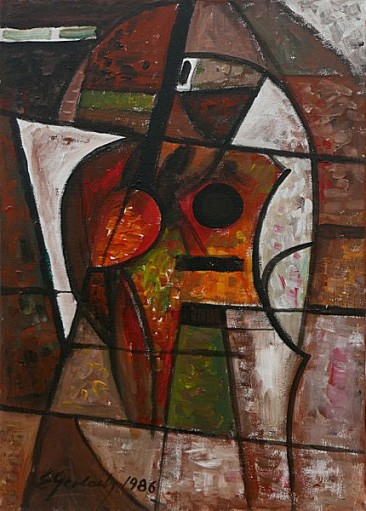 Martwa natura muzyczna I, 1986
olej, akryl, 71 x 51 cm
