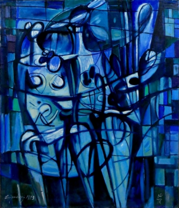 Błękitny duet, 1973
olej, płótno, 116 x 100 cm
